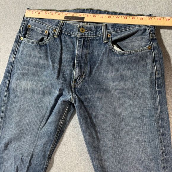 Levi’s Jens Mens 569 34x34 Blue Loose Straight Medium Wash Workwear Solid Loose - Picture 5 of 13